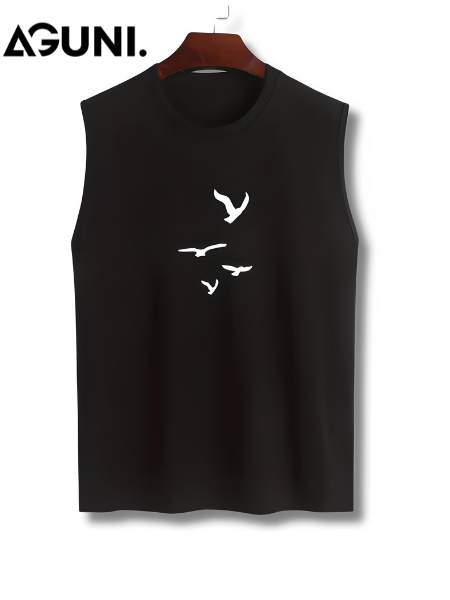 Tanktop mit Vogel Druck